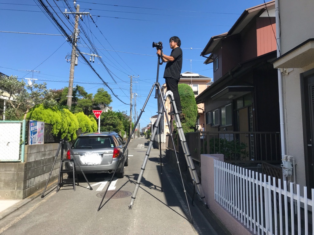 高いところから