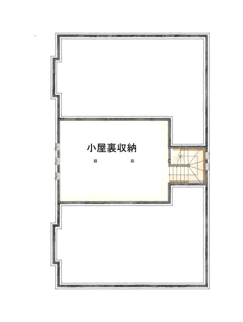 東京都の注文住宅小屋裏収納